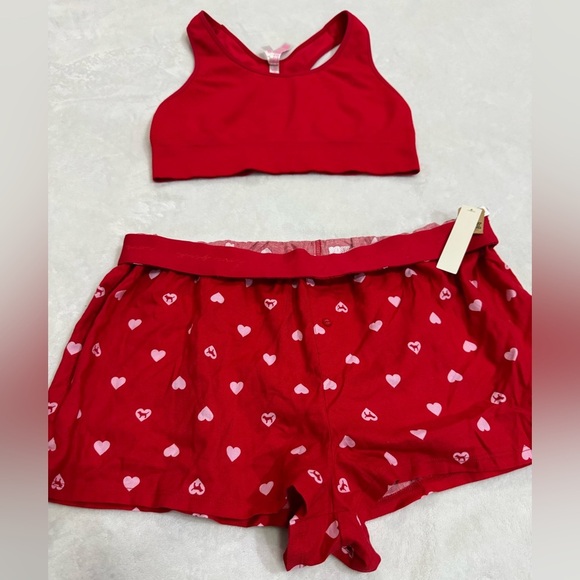Y2K PINK Victorias Secret Limited Edition Red Shorts Set - Picture 10 of 10